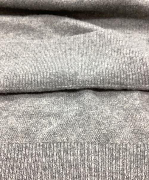 POLO RALPH LAUREN（ポロ・ラルフローレン）POLO RALPH LAUREN (ポロ・ラルフローレン) エルボーパッチハーフジップニット グレー サイズ:Mの古着・服飾アイテム