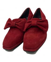 CAMPER（カンペール）の古着「リボンフラットシューズ」｜レッド