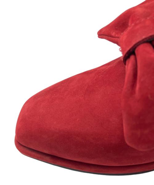 CAMPER（カンペール）CAMPER (カンペール) リボンフラットシューズ レッド サイズ:39の古着・服飾アイテム