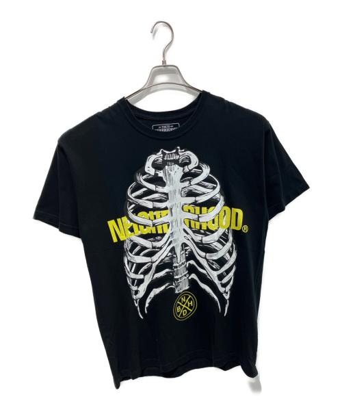 NEIGHBORHOOD（ネイバーフッド）NEIGHBORHOOD (ネイバーフッド) ボーンプリントTシャツ ブラック サイズ:XLの古着・服飾アイテム