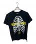 NEIGHBORHOOD（ネイバーフッド）の古着「ボーンプリントTシャツ」｜ブラック