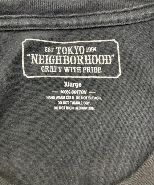 NEIGHBORHOOD（ネイバーフッド）NEIGHBORHOOD (ネイバーフッド) ロゴプリントTシャツ ブラック サイズ:XLの古着・服飾アイテム