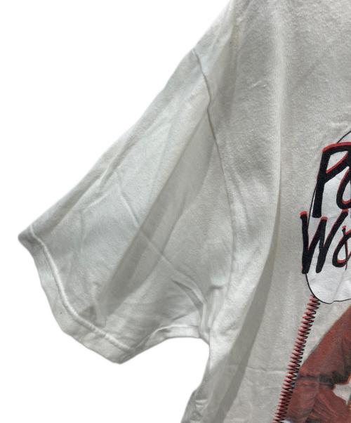 stussy（ステューシー）stussy (ステューシー) 00sPOW WOWネイティブアメリカンTシャツ ホワイト サイズ:Lの古着・服飾アイテム