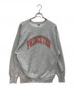 Championチャンピオン）の古着「90sリバースウィーブスウェット　刺繍タグ PRINCETON」｜グレー