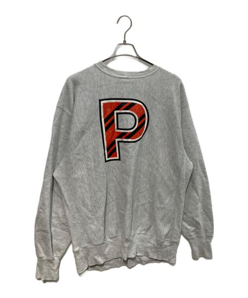 Champion（チャンピオン）Champion (チャンピオン) 90sリバースウィーブスウェット　刺繍タグ PRINCETON グレー サイズ:XXLの古着・服飾アイテム