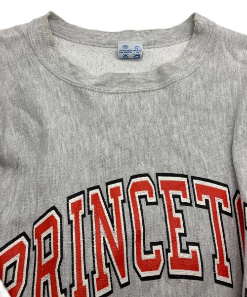 Champion（チャンピオン）Champion (チャンピオン) 90sリバースウィーブスウェット　刺繍タグ PRINCETON グレー サイズ:XXLの古着・服飾アイテム