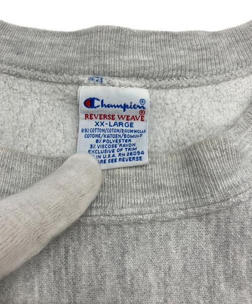 Champion（チャンピオン）Champion (チャンピオン) 90sリバースウィーブスウェット　刺繍タグ PRINCETON グレー サイズ:XXLの古着・服飾アイテム