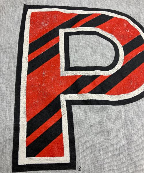 Champion（チャンピオン）Champion (チャンピオン) 90sリバースウィーブスウェット　刺繍タグ PRINCETON グレー サイズ:XXLの古着・服飾アイテム