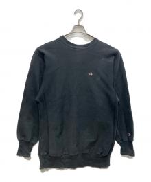 Champion（チャンピオン）の古着「90sリバースウィーブスウェット　 刺繍タグ　メキシコ製」｜ブラック
