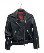 ALL SAINTSオールセインツ）の古着「BILLIE BIKER ダブルライダースジャケット」｜ブラック