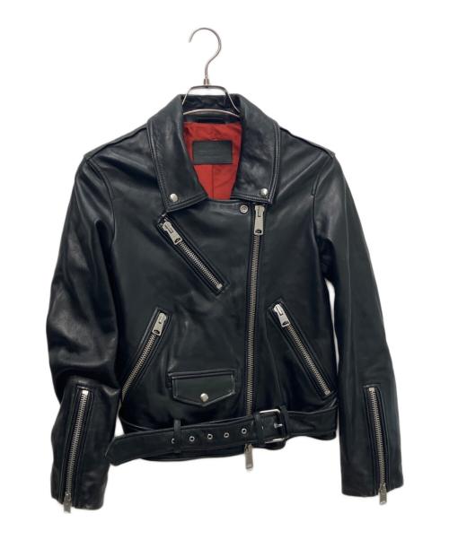 ALL SAINTS（オールセインツ）ALL SAINTS (オールセインツ) BILLIE BIKER ダブルライダースジャケット ブラック サイズ:XSの古着・服飾アイテム