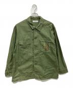 JOHNBULL×SAWAKO NINOMIYAジョンブル×サワコ ニノミヤ）の古着「Genius Military shirt」｜オリーブ