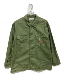 JOHNBULL×SAWAKO NINOMIYA（ジョンブル×サワコ ニノミヤ）の古着「Genius Military shirt」｜オリーブ