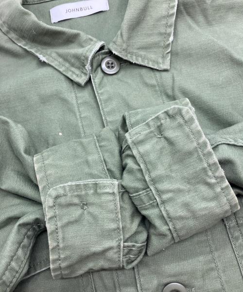 JOHNBULL（ジョンブル）Johnbull (ジョンブル) SAWAKO NINOMIYA (サワコ ニノミヤ) Genius Military shirt オリーブ サイズ:Freeの古着・服飾アイテム