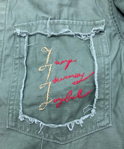JOHNBULL（ジョンブル）Johnbull (ジョンブル) SAWAKO NINOMIYA (サワコ ニノミヤ) Genius Military shirt オリーブ サイズ:Freeの古着・服飾アイテム