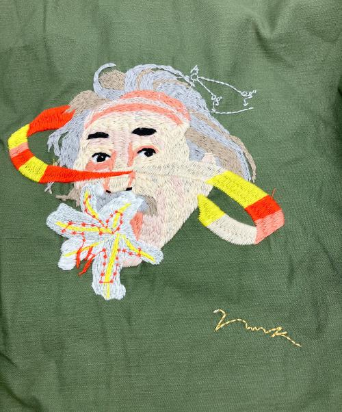 JOHNBULL（ジョンブル）Johnbull (ジョンブル) SAWAKO NINOMIYA (サワコ ニノミヤ) Genius Military shirt オリーブ サイズ:Freeの古着・服飾アイテム