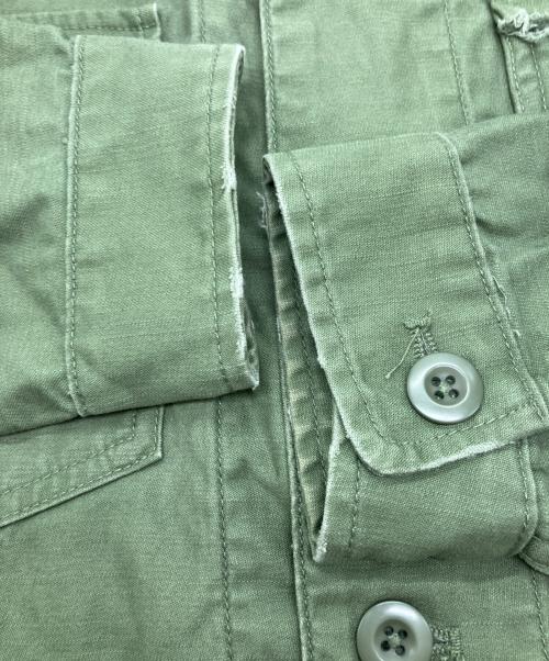 JOHNBULL（ジョンブル）Johnbull (ジョンブル) SAWAKO NINOMIYA (サワコ ニノミヤ) Genius Military shirt オリーブ サイズ:Freeの古着・服飾アイテム