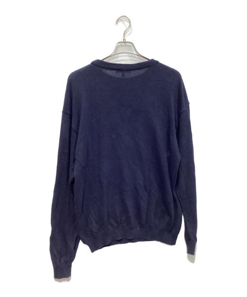 EMPORIO ARMANI（エンポリオ アルマーニ）EMPORIO ARMANI (エンポリオ アルマーニ) クルーネックニット ネイビー サイズ:50の古着・服飾アイテム