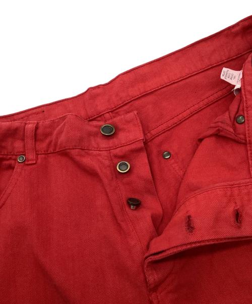 GIVENCHY（ジバンシィ）GIVENCHY (ジバンシィ) ボタンフライデニムパンツ レッド サイズ:54の古着・服飾アイテム