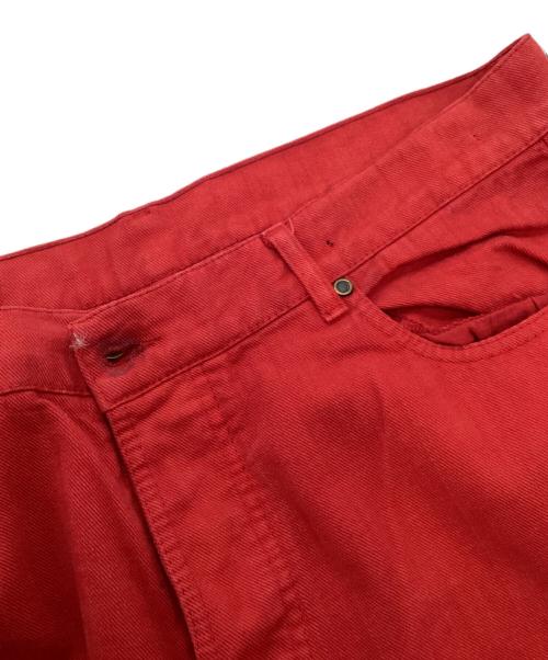 GIVENCHY（ジバンシィ）GIVENCHY (ジバンシィ) ボタンフライデニムパンツ レッド サイズ:54の古着・服飾アイテム