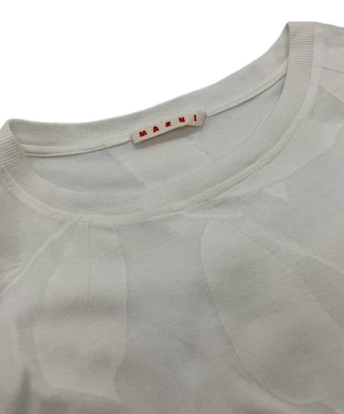 MARNI（マルニ）MARNI (マルニ) ジャガードTシャツ　E16THMAT49E00TCT78-JQW01 ホワイト サイズ:40の古着・服飾アイテム