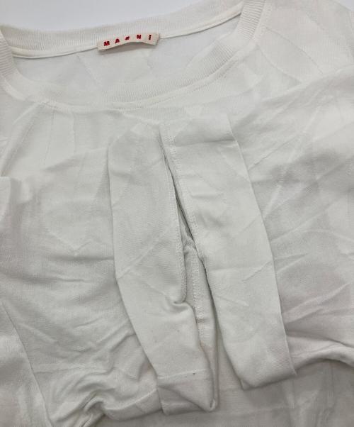 MARNI（マルニ）MARNI (マルニ) ジャガードTシャツ　E16THMAT49E00TCT78-JQW01 ホワイト サイズ:40の古着・服飾アイテム