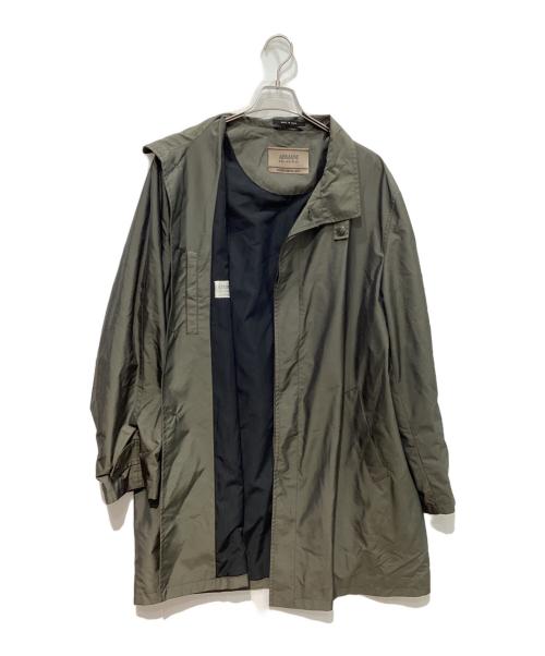ARMANI COLLEZIONI（アルマーニ コレツィオーニ）ARMANI COLLEZIONI (アルマーニ コレツィオーニ) 比翼コート オリーブ サイズ:50の古着・服飾アイテム