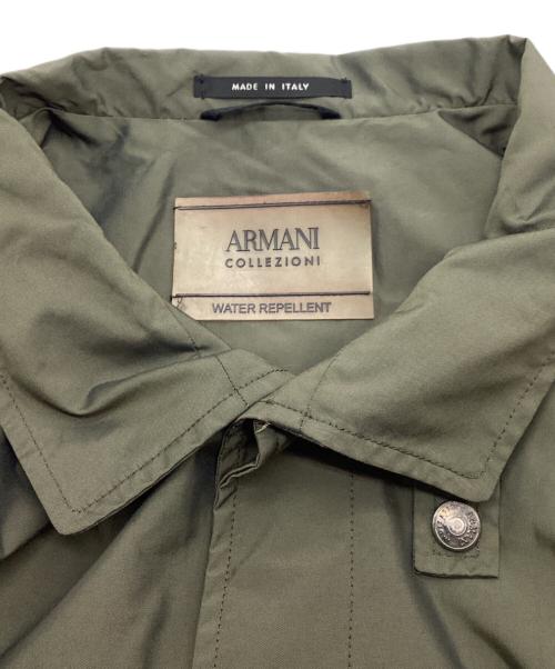 ARMANI COLLEZIONI（アルマーニ コレツィオーニ）ARMANI COLLEZIONI (アルマーニ コレツィオーニ) 比翼コート オリーブ サイズ:50の古着・服飾アイテム
