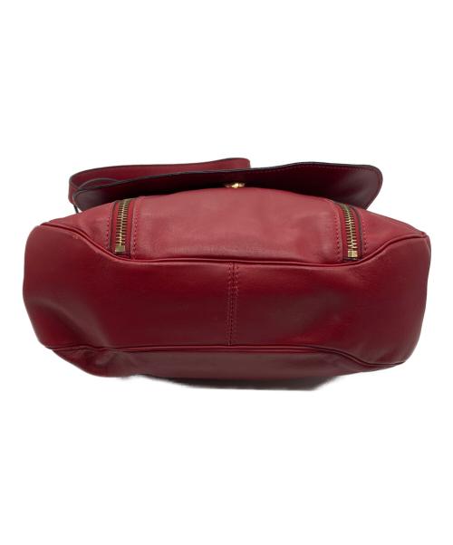 CELINE（セリーヌ）CELINE (セリーヌ) アイレットフラップハンドバッグ　OLD レッド サイズ:-の古着・服飾アイテム