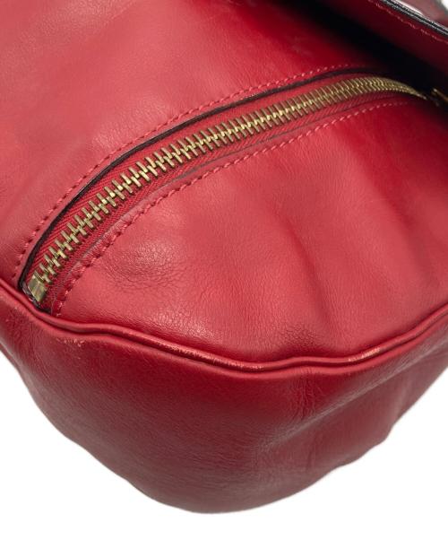 CELINE（セリーヌ）CELINE (セリーヌ) アイレットフラップハンドバッグ　OLD レッド サイズ:-の古着・服飾アイテム