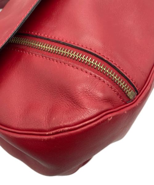 CELINE（セリーヌ）CELINE (セリーヌ) アイレットフラップハンドバッグ　OLD レッド サイズ:-の古着・服飾アイテム