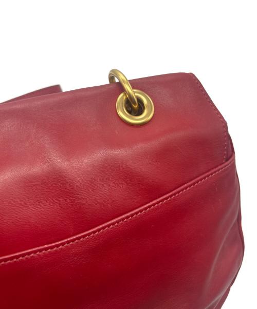 CELINE（セリーヌ）CELINE (セリーヌ) アイレットフラップハンドバッグ　OLD レッド サイズ:-の古着・服飾アイテム