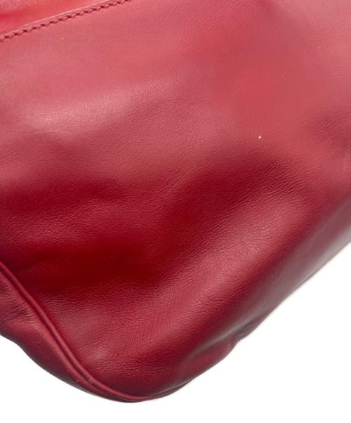 CELINE（セリーヌ）CELINE (セリーヌ) アイレットフラップハンドバッグ　OLD レッド サイズ:-の古着・服飾アイテム