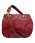 CELINE（セリーヌ）の古着「アイレットフラップハンドバッグ　OLD」｜レッド