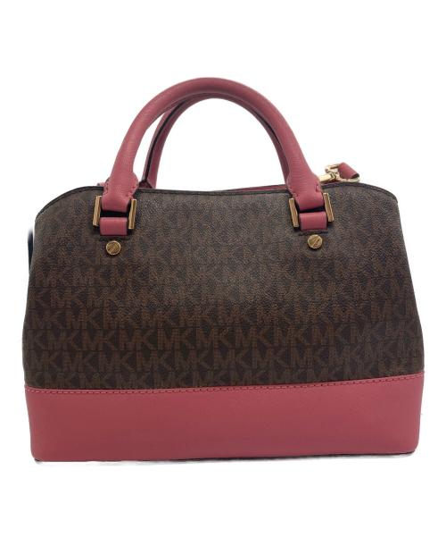 MICHAEL KORS（マイケルコース）MICHAEL KORS (マイケルコース) 2WAYバッグ　35T9GS7S1B ブラウン×ピンク サイズ:-の古着・服飾アイテム