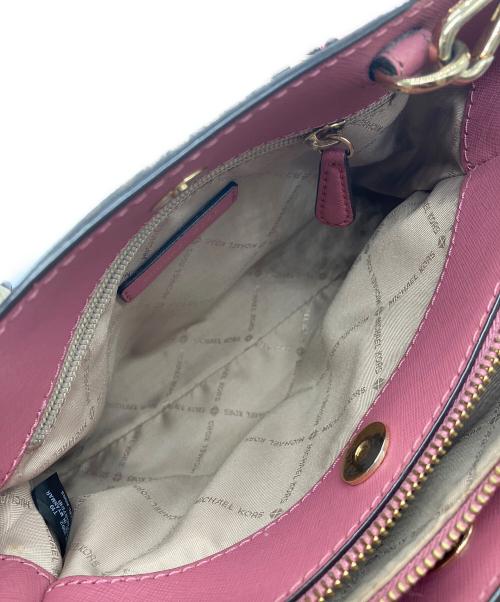 MICHAEL KORS（マイケルコース）MICHAEL KORS (マイケルコース) 2WAYバッグ　35T9GS7S1B ブラウン×ピンク サイズ:-の古着・服飾アイテム