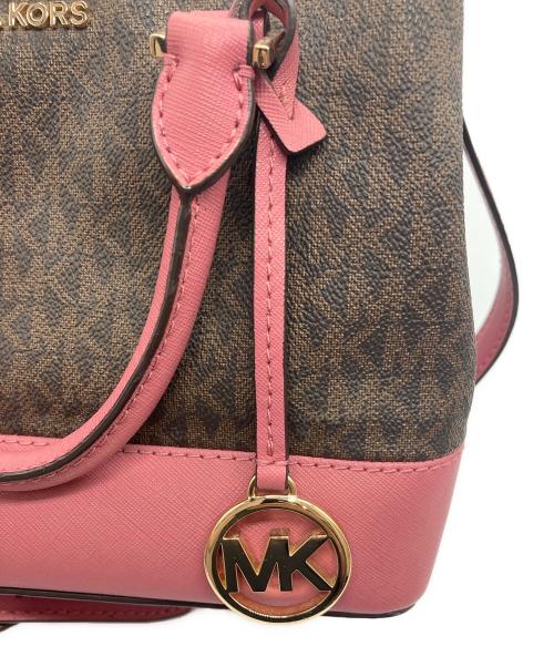 MICHAEL KORS（マイケルコース）MICHAEL KORS (マイケルコース) 2WAYバッグ　35T9GS7S1B ブラウン×ピンク サイズ:-の古着・服飾アイテム