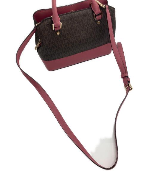 MICHAEL KORS（マイケルコース）MICHAEL KORS (マイケルコース) 2WAYバッグ　35T9GS7S1B ブラウン×ピンク サイズ:-の古着・服飾アイテム