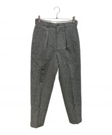 COMME des GARCONS HOMME PLUS（コムデギャルソンオムプリュス）の古着「モヘヤブレンドスラックス　AD2001」｜グレー