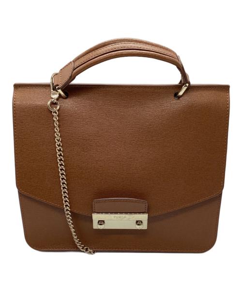 FURLA（フルラ）FURLA (フルラ) メトロポリスチェーンショルダーバッグ ブラウン サイズ:-の古着・服飾アイテム
