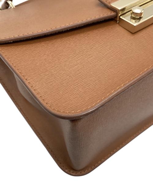 FURLA（フルラ）FURLA (フルラ) メトロポリスチェーンショルダーバッグ ブラウン サイズ:-の古着・服飾アイテム