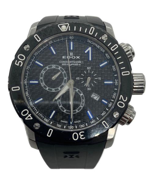 EDOX（エドックス）EDOX (エドックス) クロノグラフ/ CHRONOFFSHORE-1 ブラックの古着・服飾アイテム