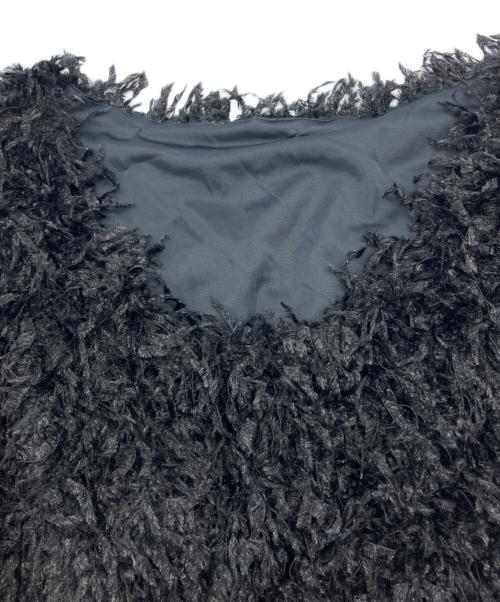 Noble（ノーブル）Noble (ノーブル) フェザーヤーンタンクトッププルオーバー ブラック サイズ:Freeの古着・服飾アイテム