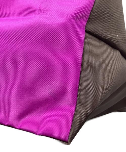 Herve Chapelier（エルベシャプリエ）Herve Chapelier (エルベシャプリエ) 舟型トートバッグ　925N ブラウン×パープル サイズ:-の古着・服飾アイテム