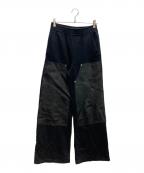 JOHN LAWRENCE SULLIVANジョン ローレンス サリバン）の古着「LEATHER PATCH SEWAT　2A007-0224-39」｜ブラック