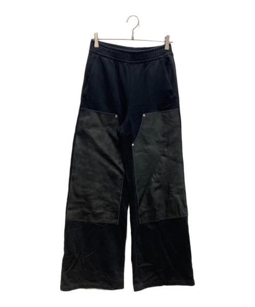 JOHN LAWRENCE SULLIVAN（ジョン ローレンス サリバン）JOHN LAWRENCE SULLIVAN (ジョン ローレンス サリバン) LEATHER PATCH SEWAT　2A007-0224-39 ブラック サイズ:Sの古着・服飾アイテム