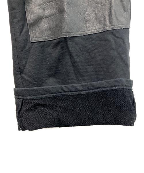 JOHN LAWRENCE SULLIVAN（ジョン ローレンス サリバン）JOHN LAWRENCE SULLIVAN (ジョン ローレンス サリバン) LEATHER PATCH SEWAT　2A007-0224-39 ブラック サイズ:Sの古着・服飾アイテム