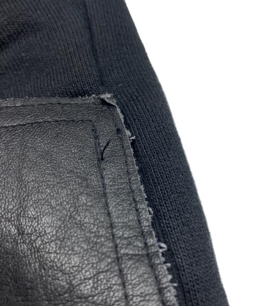 JOHN LAWRENCE SULLIVAN（ジョン ローレンス サリバン）JOHN LAWRENCE SULLIVAN (ジョン ローレンス サリバン) LEATHER PATCH SEWAT　2A007-0224-39 ブラック サイズ:Sの古着・服飾アイテム