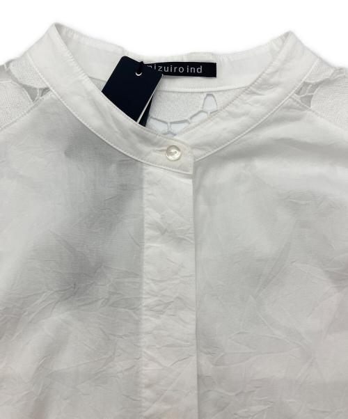mizuiro-ind（ミズイロインド）mizuiro-ind (ミズイロインド) シャツワンピース ホワイト サイズ:Free 未使用品の古着・服飾アイテム