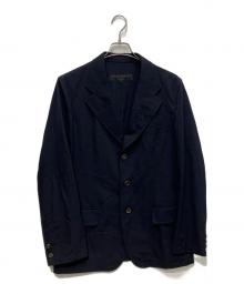 COMME des GARCONS HOMME（コムデギャルソン オム）の古着「3Bテーラードジャケット　 AD2002 田中オム」｜ネイビー